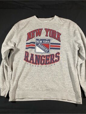 Gray Crewneck Sweatshirt - Official Hockey Club Style